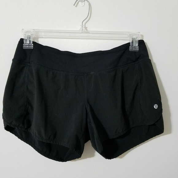 lululemon athletica Pants - LULULEMON Speed run shorts solid black size 8